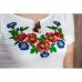 Embroidered t-shirt "Bouquet of Cornflowers"