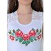 Embroidered t-shirt "Temptation" red on white