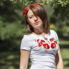 Embroidered t-shirt "Poppy Big"
