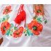 Embroidered blouse "Poppies Cross-stitched"