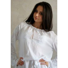 Embroidered blouse "Pure Whiteness"
