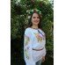 Embroidered blouse "Midnight Lily"