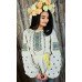 Embroidered blouse "Flowers of Glory Yellow&Blue"
