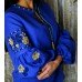 Embroidered blouse "Midnight Dew"