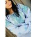 Embroidered blouse "Traditions New Blue 1"