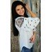 Embroidered blouse "Winter Morning"