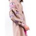 Embroidered Wrap Around Dress "Sparkling Champagne"