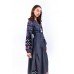 Embroidered Boho Dress "Mysterious Smoke"