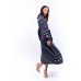 Embroidered Boho Dress "Mysterious Smoke"