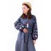 Embroidered Boho Dress "Mysterious Smoke"