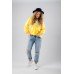 Embroidered Blouse "Dew Drop" yellow