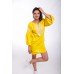 Embroidered Mini Dress "Bright Sunshine" Yellow