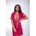 Embroidered Mini Dress "Joyful Youth" Mauve
