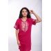 Embroidered Mini Dress "Joyful Youth" Mauve