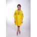 Embroidered Classic Dress "Rose Garden" Yellow