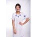 Embroidered Classic Dress "Winter Marvels" handmade