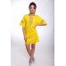 Embroidered Classic Dress "Aroma of Coffee" handmade