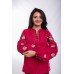 Embroidered Blouse "Bohemian Roses" mauve