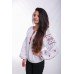 Embroidered Blouse "Delicate Rhombs" white