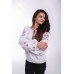Embroidered Blouse "Delicate Rhombs" white