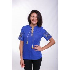 Embroidered Blouse "Herdan" blue