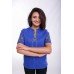 Embroidered Blouse "Herdan" blue