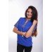Embroidered Blouse "Herdan" blue