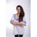 Embroidered Blouse "Flower Dew" handmade
