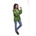 Embroidered Blouse "Happy Moments" green