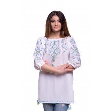 Embroidered Blouse "Lovely Heart" handmade