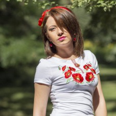 Embroidered t-shirt "Poppy Big"