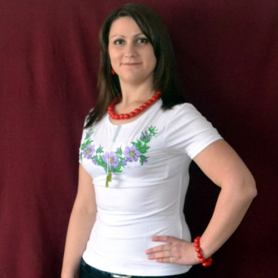Embroidered t-shirt "Wreath of the Dnieper"