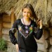Embroidered blouse "Olvia: flower fantasy"