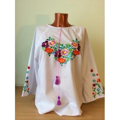Embroidered blouse "Olvia: meadows"