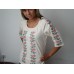SALE!! Embroidered blouse "Olvia: tender roses", size M1