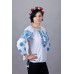 Embroidered  blouse "Luxury Blue"