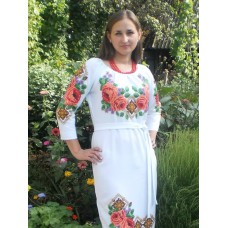 Beads Embroidered Dress "Queen of Summer"