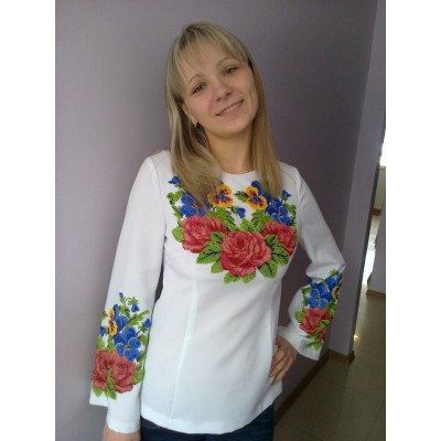 Beads Embroidered Blouse "Colourful Emotion"