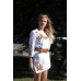 Beads Embroidered Dress "Summer Flowers"