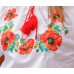 Embroidered blouse "Poppies Cross-stitched"