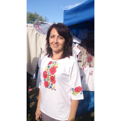 Embroidered blouse "Summer Melody"