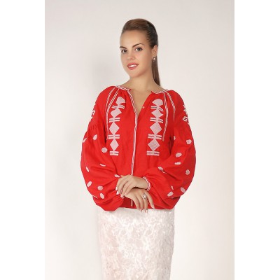 Boho Style Ukrainian Embroidered Folk  Blouse 11