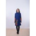 Embroidered coat "Poppy Bouquet" blue