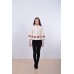 Embroidered coat "Lace" white