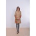 Embroidered coat "Poppy Bouquet" beige