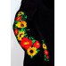 Embroidered coat "Sunrise" black