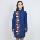 Embroidered coat "Winter Dreams" blue