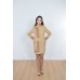 Embroidered coat "Chestnut" beige