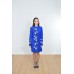 Embroidered coat "Roses Lace" blue