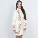 Embroidered coat "Chestnut" white